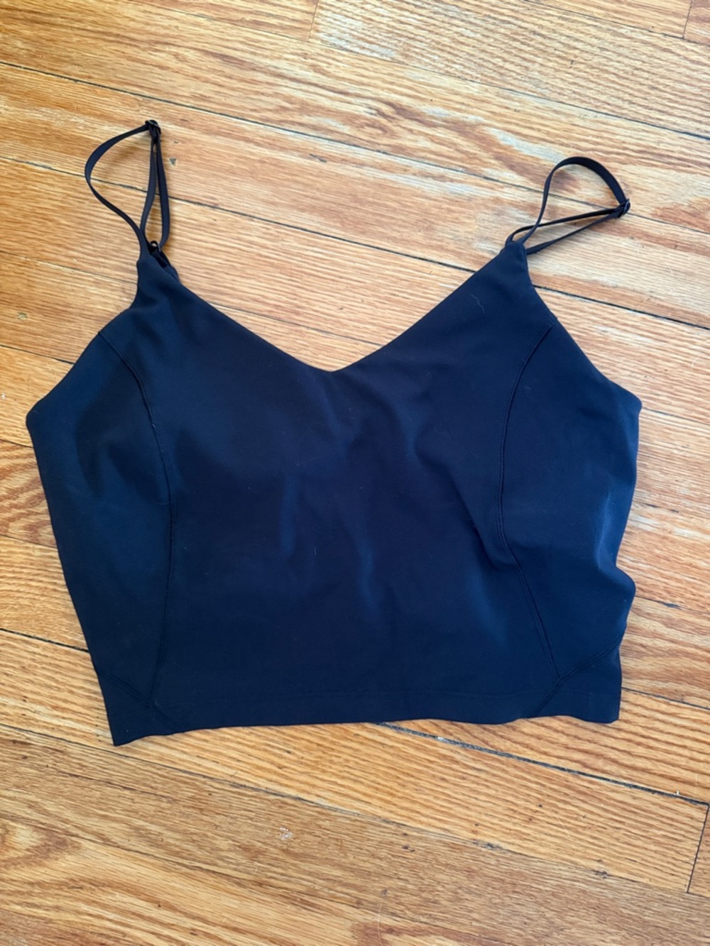 Black Women's V-Neck Cropped Tank Top New